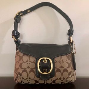 Gold Buckle Coach Purse